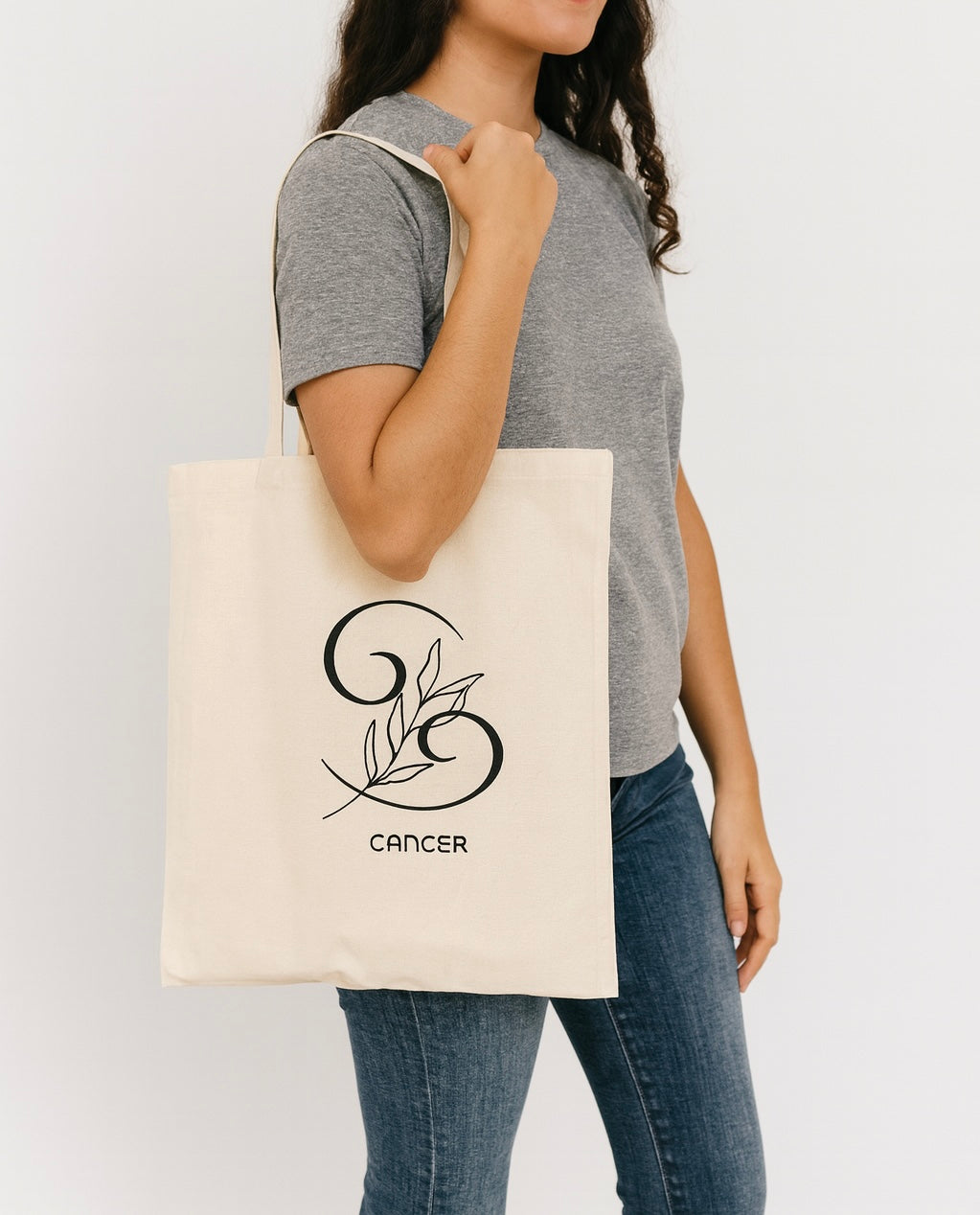 Zodiac Flower Totes - Astrology - Inspired Floral Canvas Bags