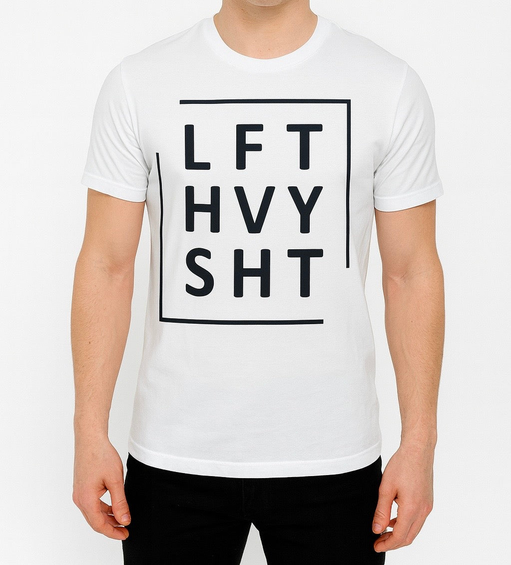 Lft Hvy Sht Gym T-Shirt - Motivational Fitness Tee for Men & Women