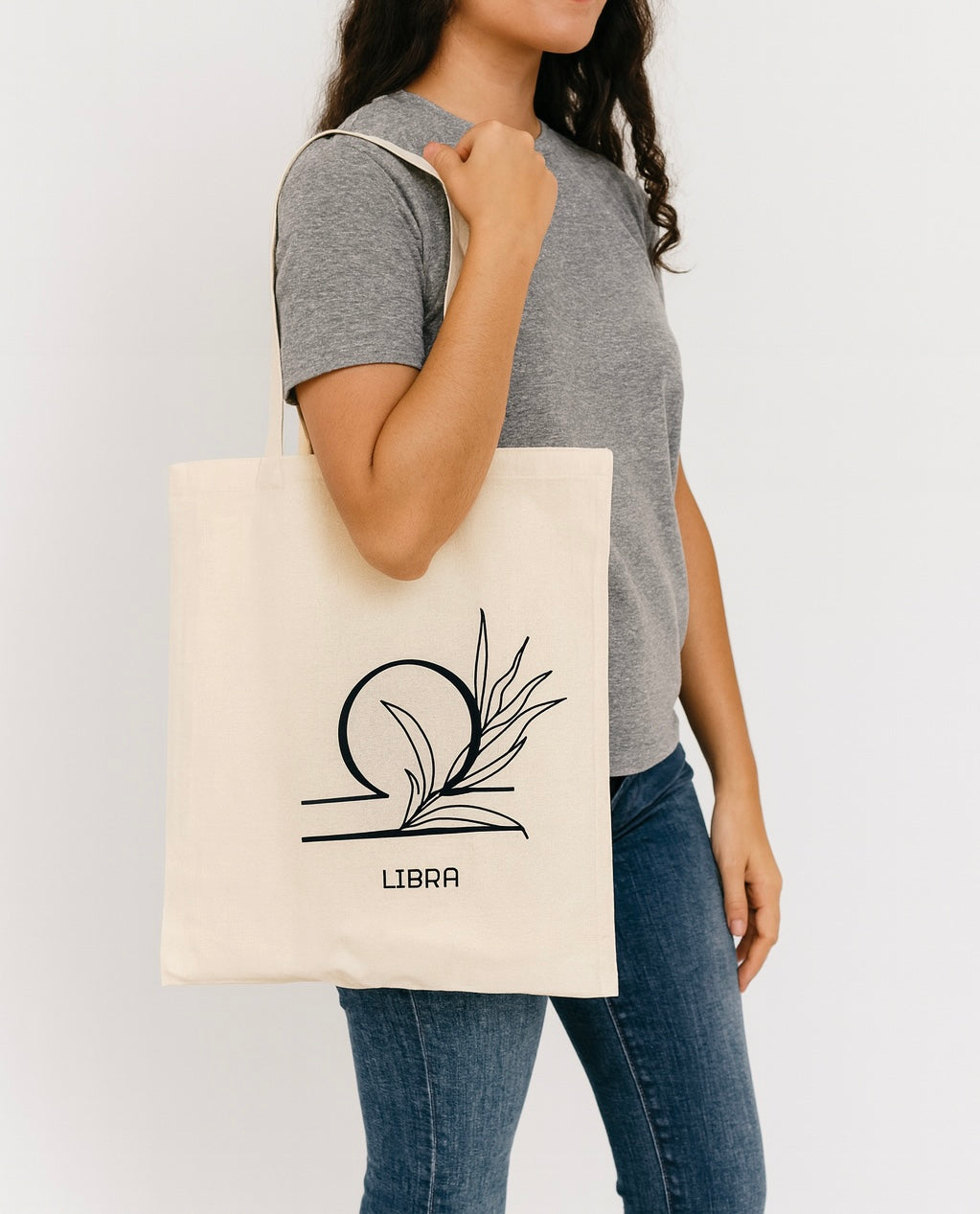 Zodiac Flower Totes - Astrology - Inspired Floral Canvas Bags