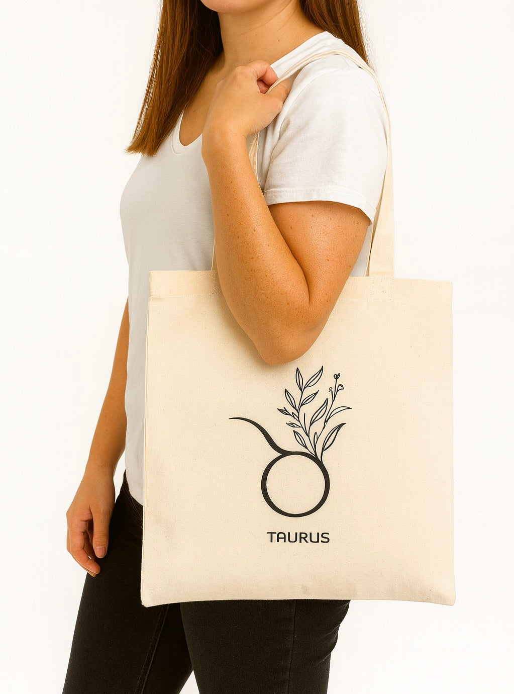 Zodiac Flower Totes - Astrology - Inspired Floral Canvas Bags