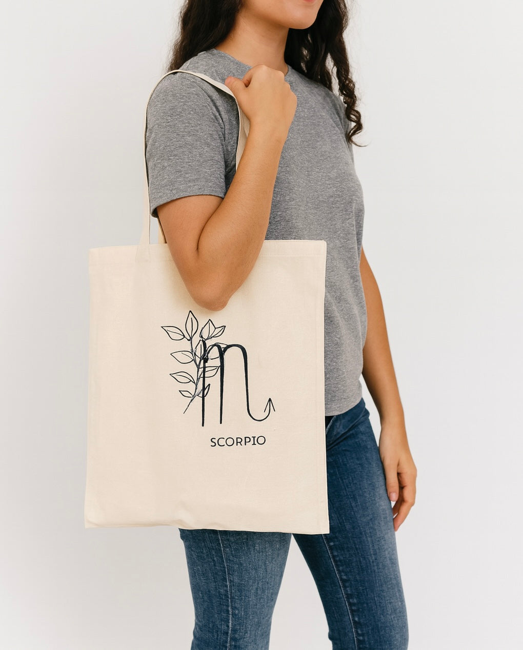 Zodiac Flower Totes - Astrology - Inspired Floral Canvas Bags