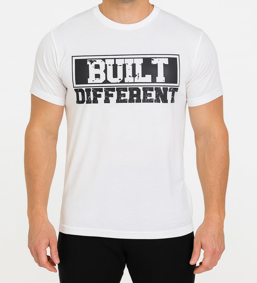 Built Different Graphic Tee | Motivational Fitness Shirt for Men & Women