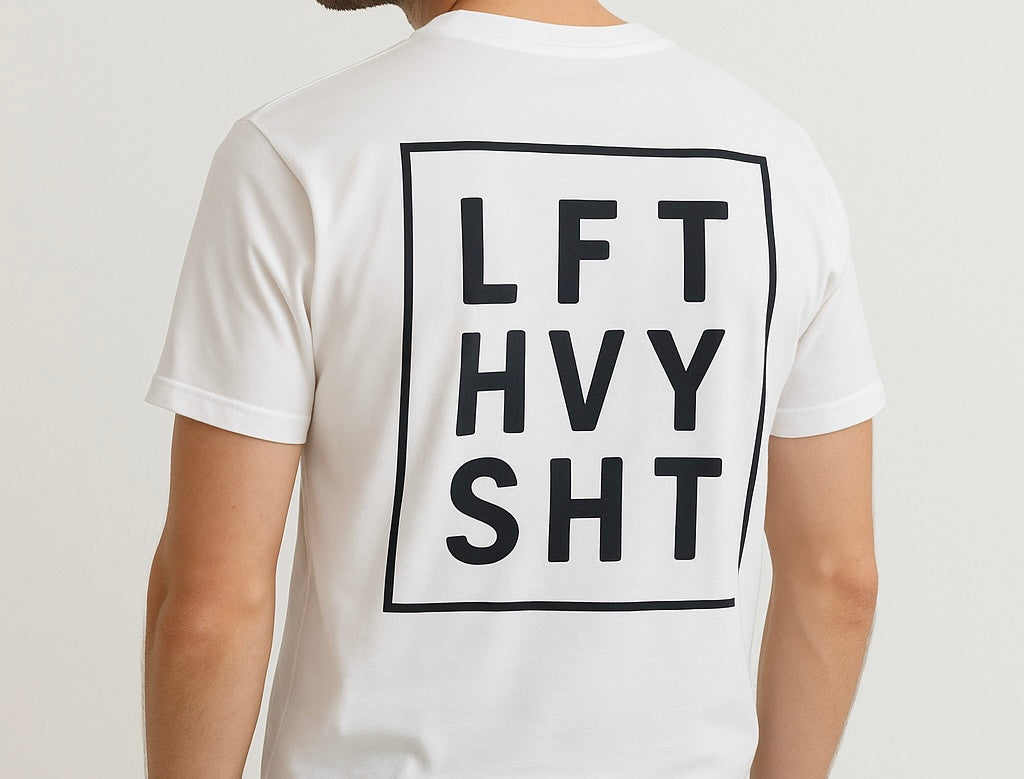 Lft Hvy Sht Gym T-Shirt - Motivational Fitness Tee for Men & Women