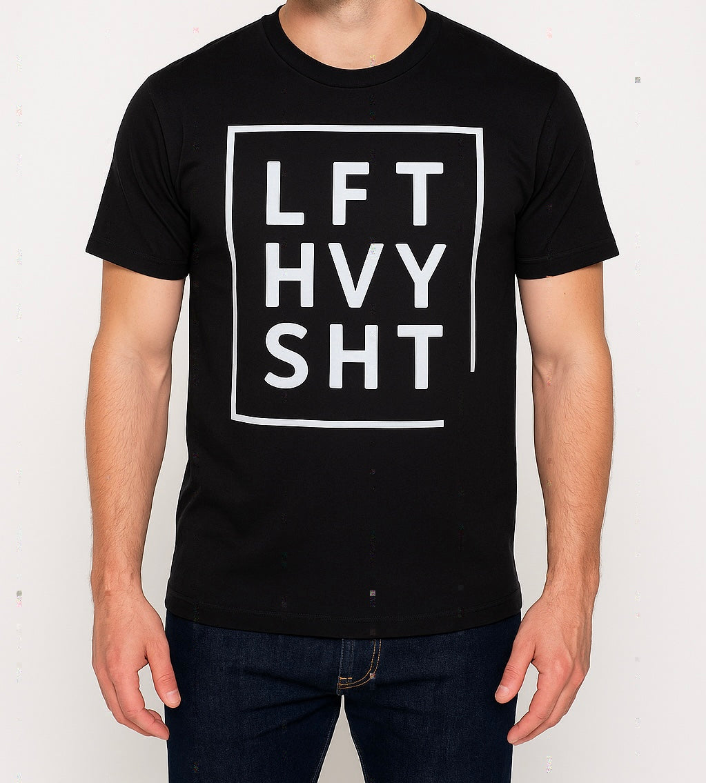 Lft Hvy Sht Gym T-Shirt - Motivational Fitness Tee for Men & Women